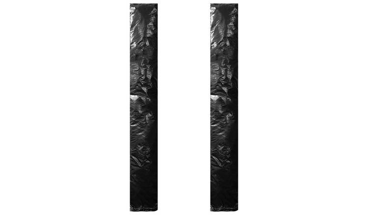 Walplus Pack of 2 Polyethylene Umbrella Covers with Zipper PE - Black - 200 cm