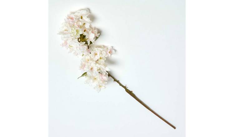 Homescapes Polyester Cherry Blossom Artificial Stem - Pink
