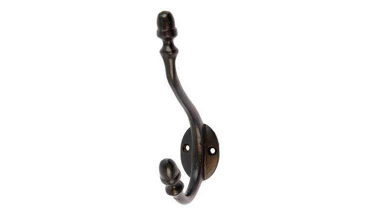 Hammer & Tongs Antique Deco Hat & Coat Hook - Black