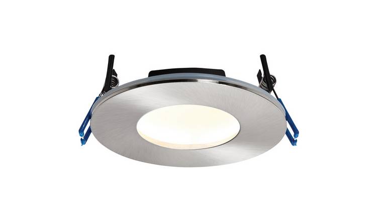 Loops Direct Die Cast Aluminium Recessed Bathroom Downlight - Satin Nickel