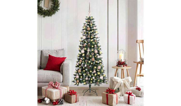 Walplus 150 LED Lights Artificial Christmas Tree 66 cm Wide - Green - 150 cm