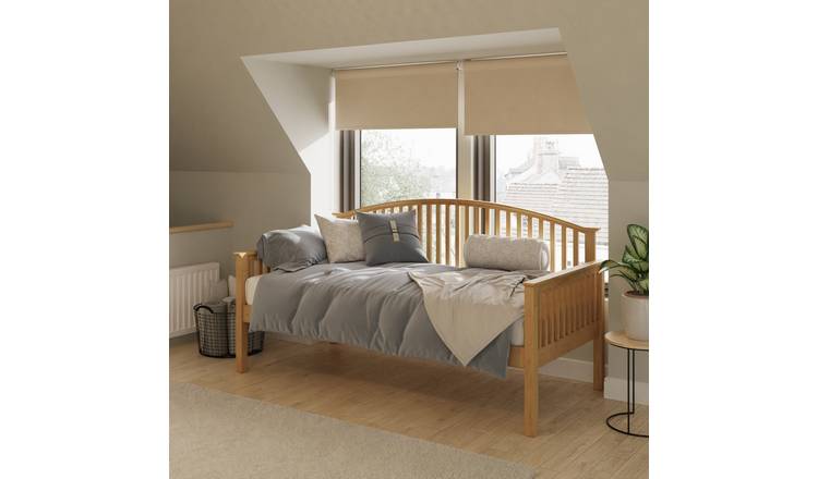 GFW Madrid Single Wooden Daybed - Oak