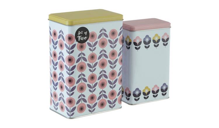 Orsina Paice Set of 2 Storage Canisters