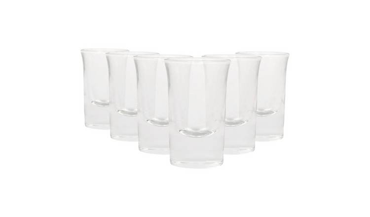 Rink Drink Tall Shot Glasses - Clear - Pack of 6