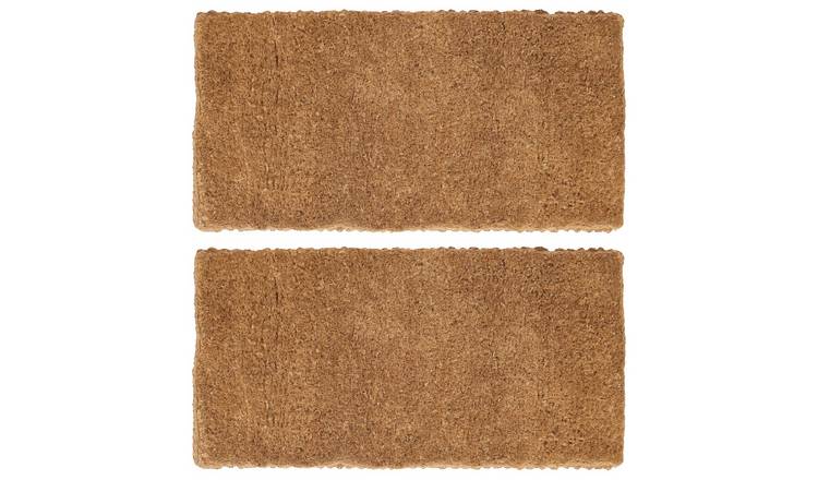 Nicola Spring Premium Handmade Coir Door Mats - Pack of 2