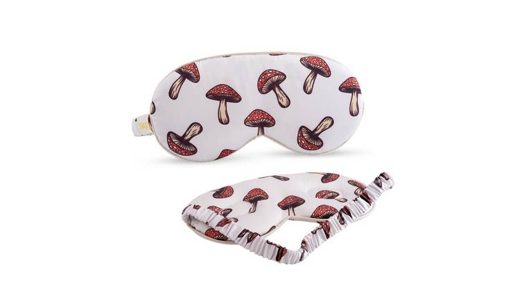 SMUG Cloud Padded Satin Sleep Mask - Toadstool Print