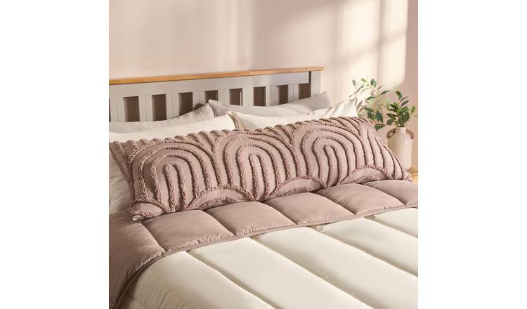 OHS Tufted Arches Bolster Pillow - Natural