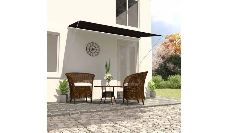 Walplus Polyester Retractable - Anthracite - 250x150 cm - 250 x 150 cm - 150 cm