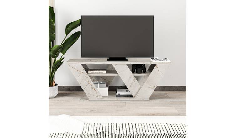 Decortie Pipralla Particleboard TV Stand - Gold
