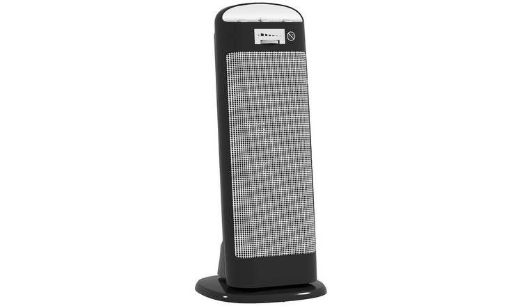 HOMCOM Ceramic Space Heater with 4 Modes and Oscillation - Black