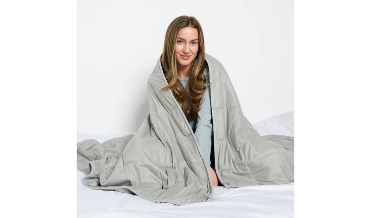 OHS Supersoft 4kg Weighted Blanket 125x150cm - Grey