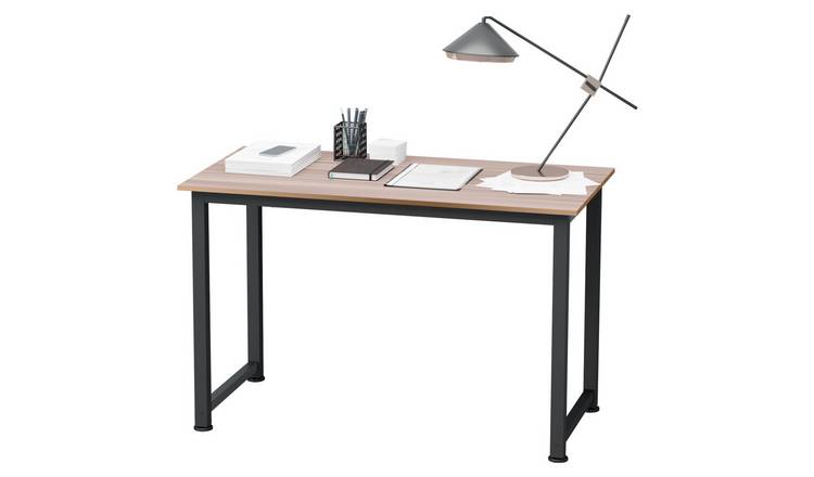 HOMCOM Metal Frame Computer Desk - Black