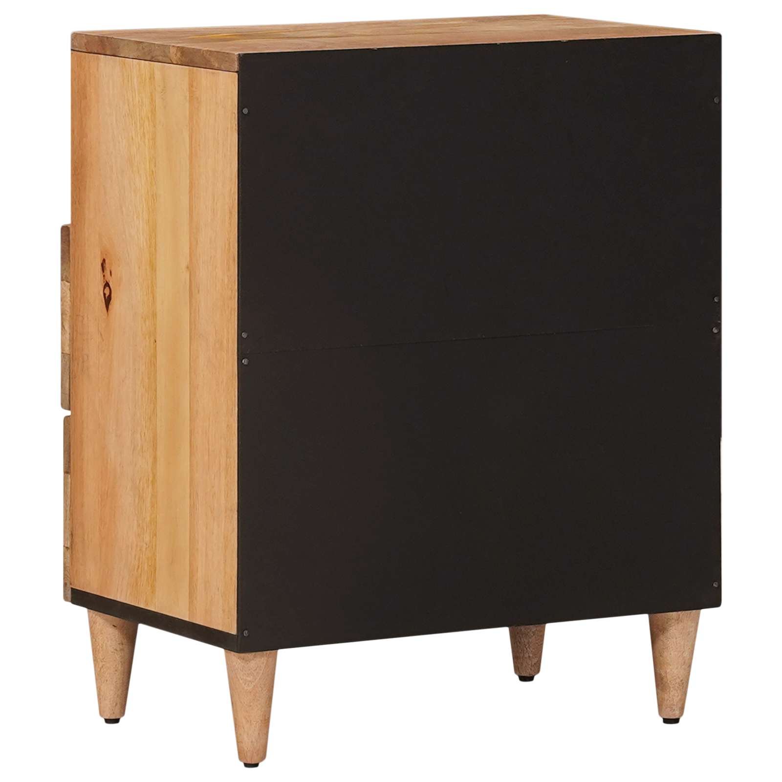 Walplus Solid Wood Bedside Table - Natural - 50 x 33 x 62 cm - Image 5