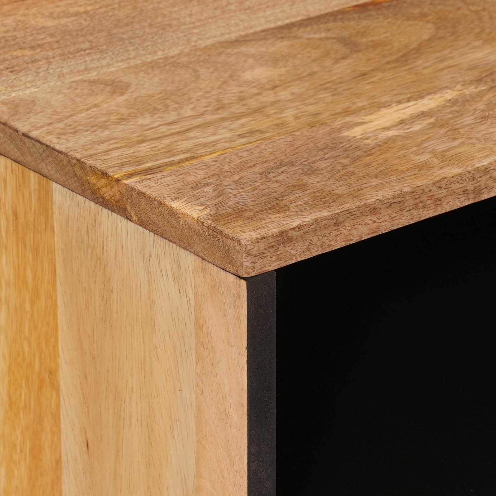 Walplus Solid Wood Bedside Table - Natural - 50 x 33 x 62 cm - Image 6