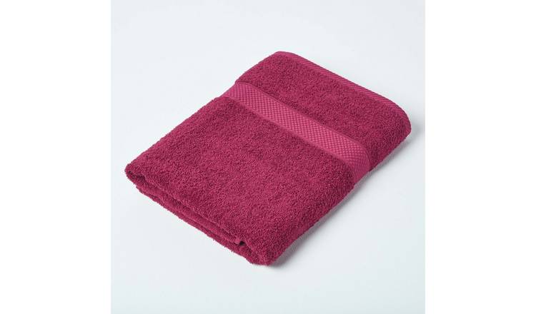 Homescapes Turkish Cotton Bath Towel - Burgundy