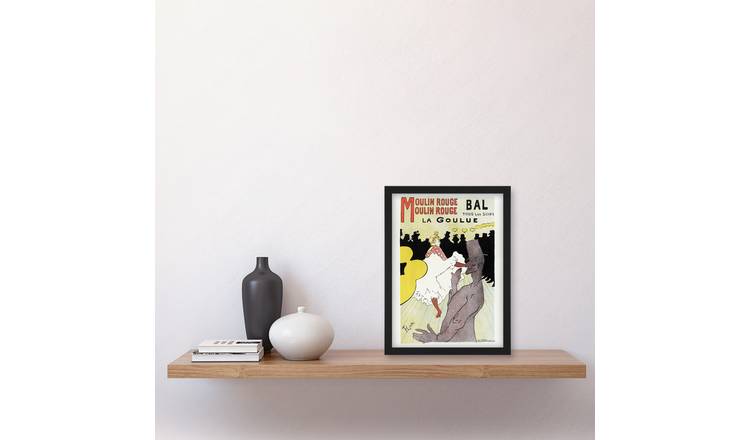 Toulouse Lautrec Moulin Rouge La Goulue Framed Art Print - A4