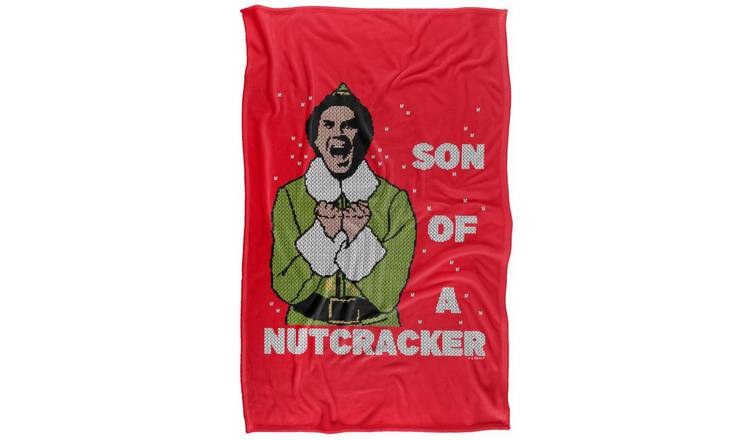 Elf Son Of A Nutcracker Fleece Buddy Throw - 147cm x 91cm