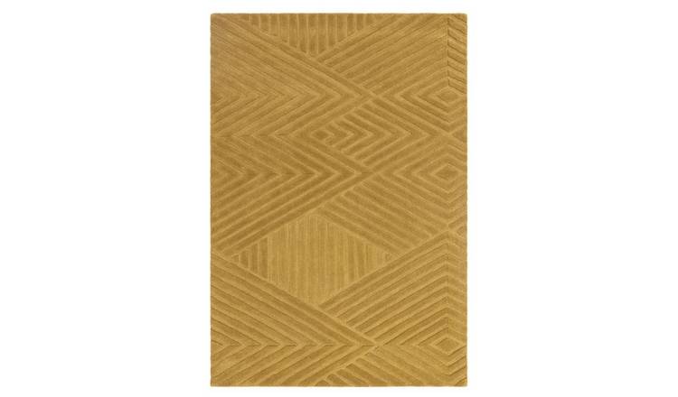 Mega Flooring Yellow Handmade Geometric Rug - 200 x 290cm