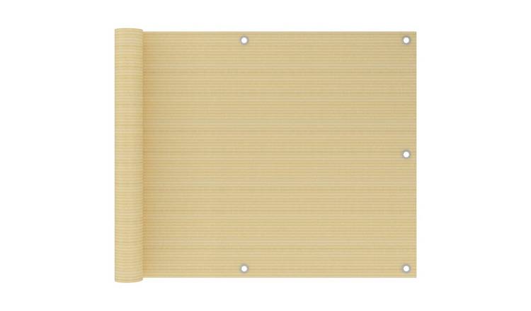 Walplus HDPE Balcony Screen - Beige - 75 x 300 cm