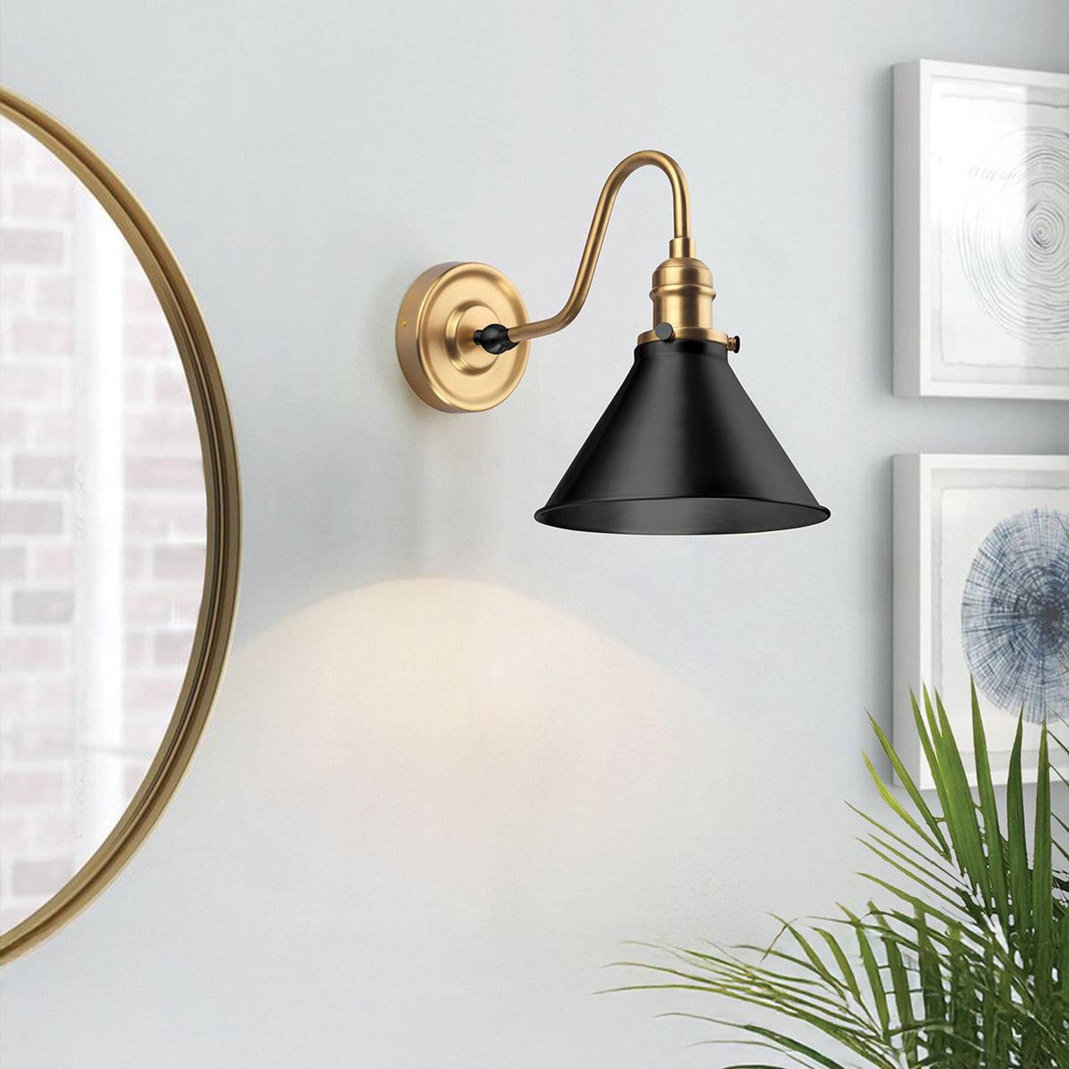 Elstead Provence Dome Wall Light - Matt Black - Image 2