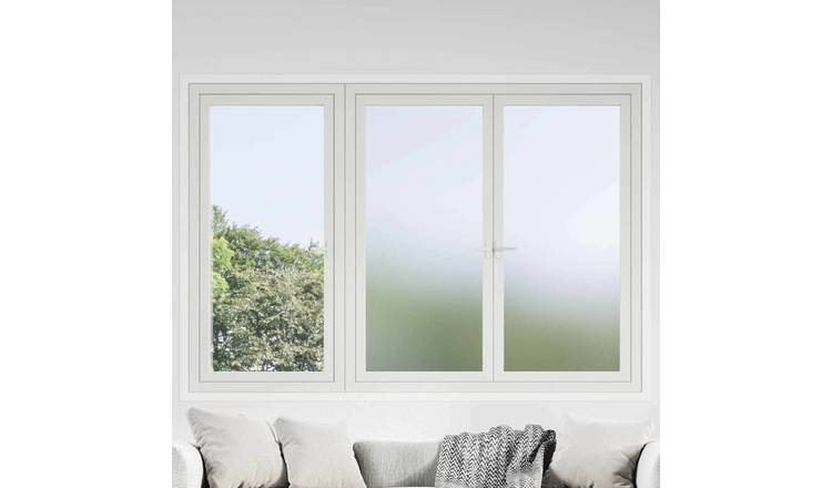 Walplus PVC Self-adhesive Window Film Frosted - Frosted Grey - 90 x 500 cm