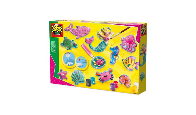 SES Creative Ocean Figures Casting and Painting Craft Set - Age 5+