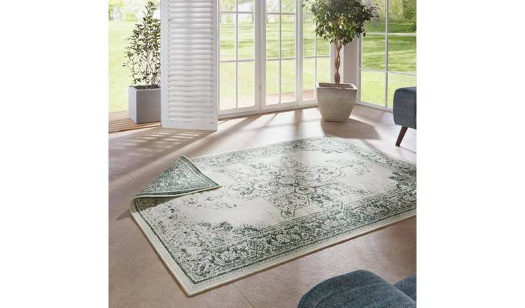 Hanse Home Green Borbon Indoor Outdoor Reversible Flatweave Rug - 120 x 170cm