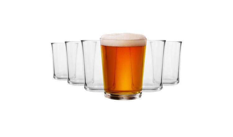 Argon Tableware Islington Pint Beer Glasses - Pack of 6