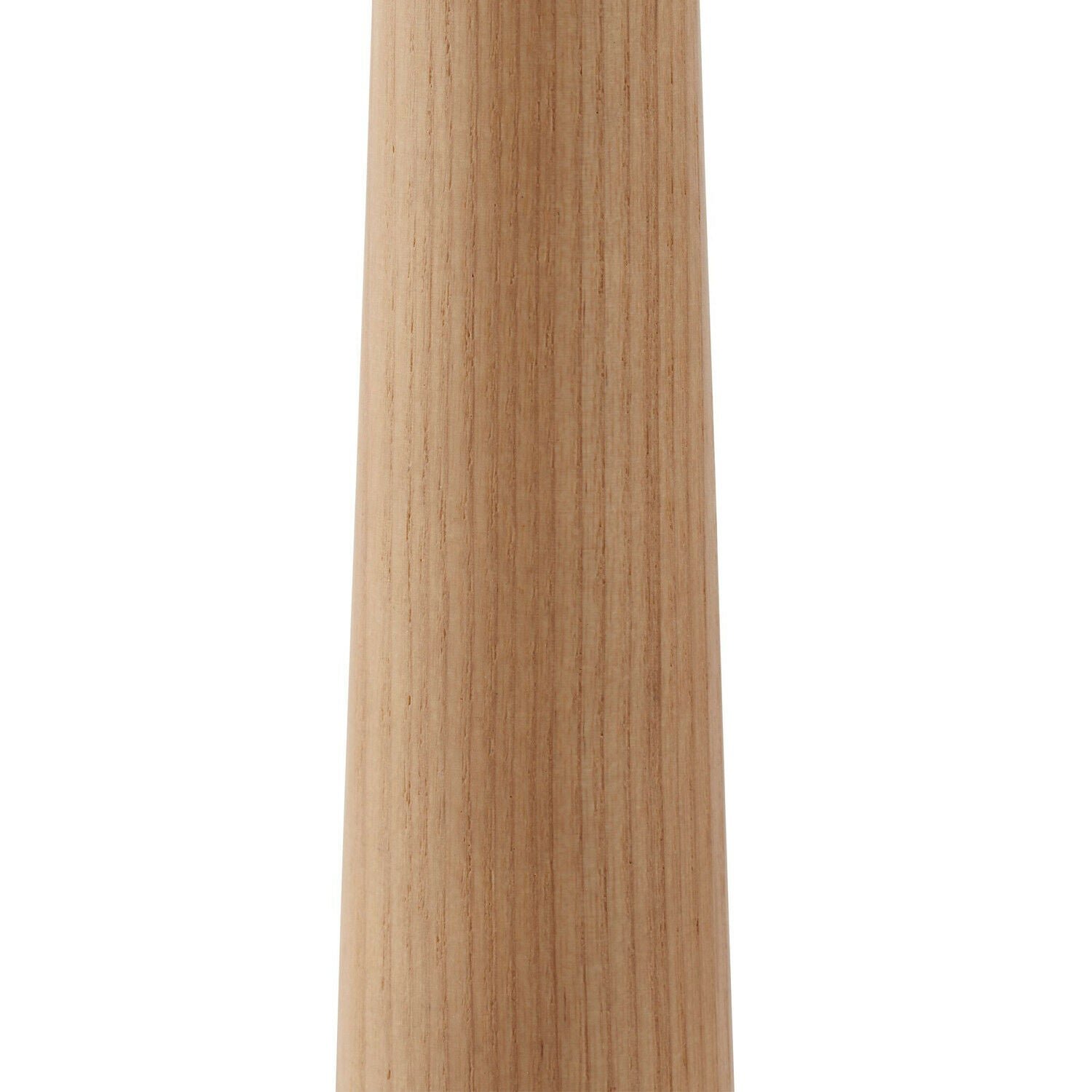 Loops Direct Polished Nickel Floor Lamp With Wooden Stem - Polished Nickel - Image 3