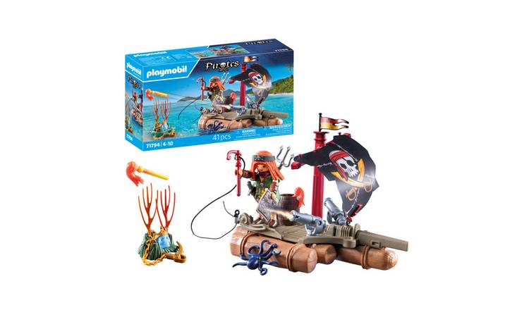 Playmobil Floating Pirate Raft with Treasure