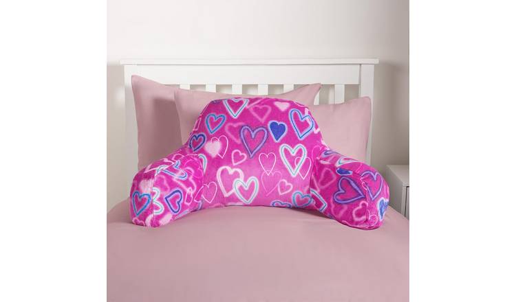 OHS Kids Heart Fleece Cuddle Cushion - Pink