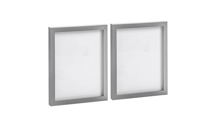 Nicola Spring Photo Frames - 8" x 10" - Set of 2 - Grey