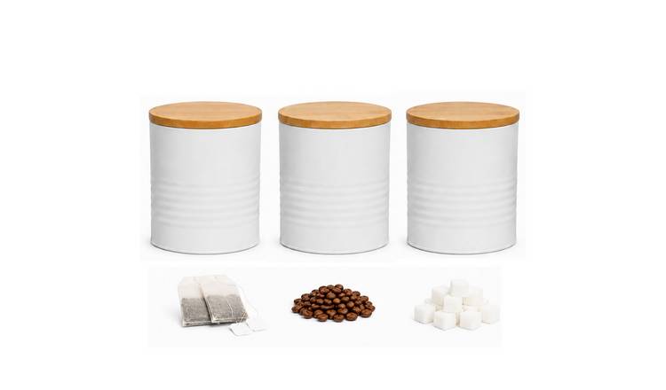 Orsina Set Of Three Alton Cannisters – White