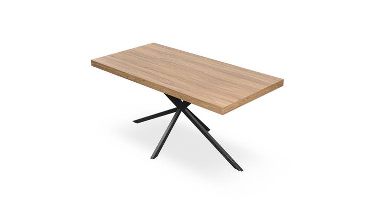 Furniture Online Donni Black Legs 4-6 Seater Dining Table - Black