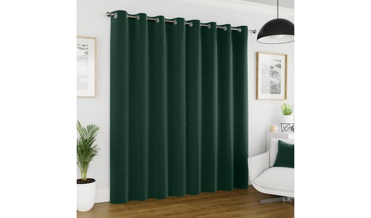 Enhanced Living Sydney Thermal Eyelet Curtains - 117 x 229cm - Green