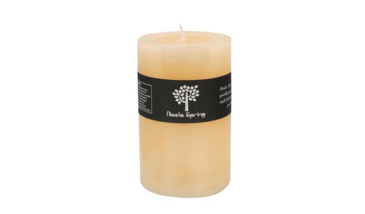Nicola Spring 130ml Round Vanilla Pillar Candle - Cream
