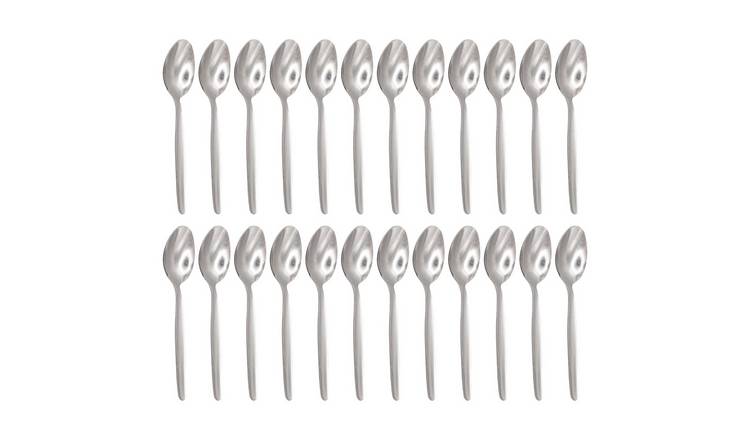Argon Tableware Economy Stainless Steel Teaspoons - Pack of 24