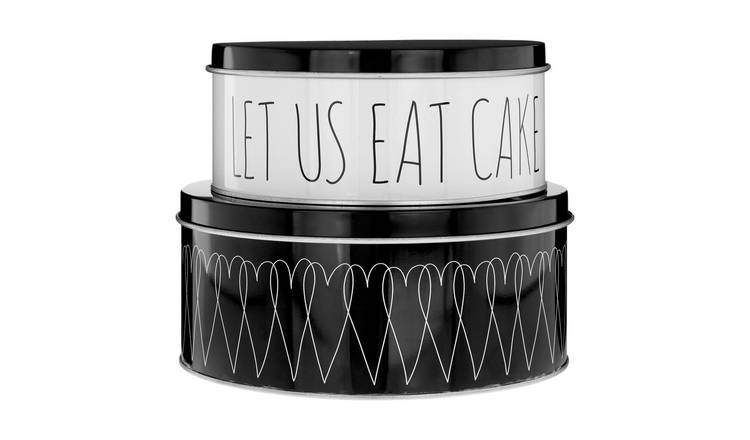 Orsina Paice Heartlines Cake Storage Tins Set of 2