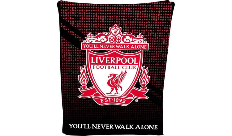 Liverpool FC Fleece Red & Black Blanket - 100cm x 150cm