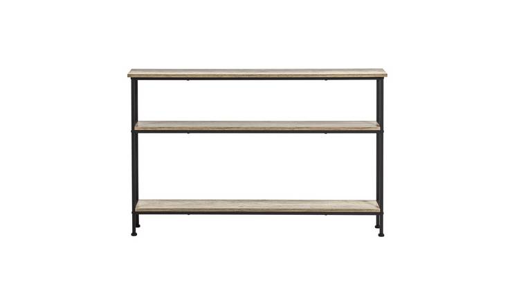 SoBuy 3 Tier Slim Console Table - Light Oak