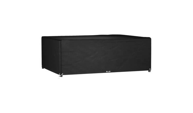 Walplus PE 12 Eyelets Garden Furniture Cover - Black - 270 x 180 x 90 cm