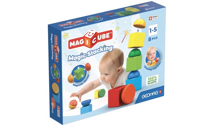 Geomag Magicube Blocks Recycled Stacking Set - 8 Piece