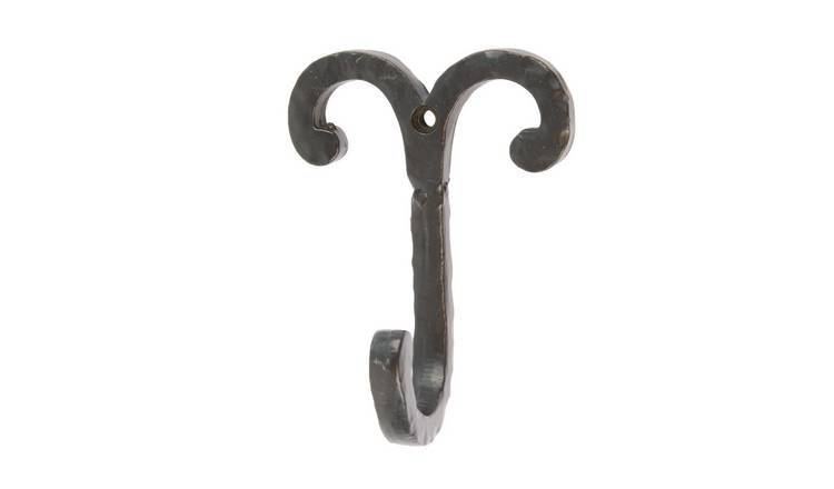 Hammer & Tongs Wire Coat Hook - Black