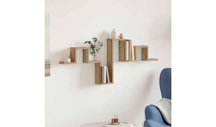 Walplus Wall Shelf - Oak - 104.5 x 43 x 10 cm