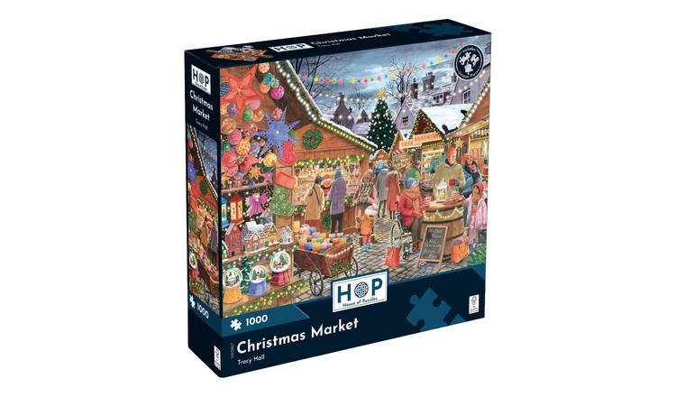 The House of Puzzles Christmas Market 1000 Piece Jigsaw Puzzle