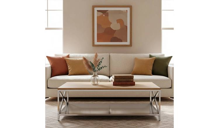 Orsina Oak Wood Coffee Table - Two-Tone