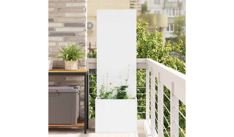 Walplus Steel Garden Privacy Screen Cold-rolled - White - 50 x 32 x 150 cm