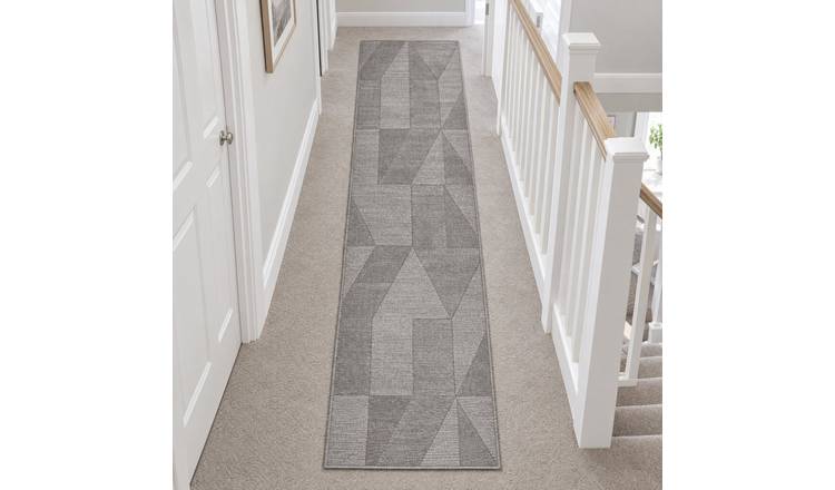 Villeroy & Boch Grey 1906 Ursule Wool Runner Rug - 80 x 250cm