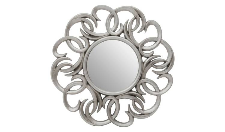Orsina Adelere Entwined Swirl Wall Mirror – Silver
