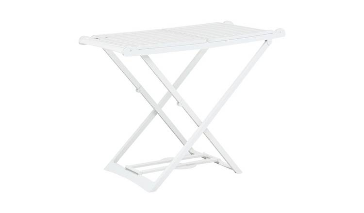Walplus Plastic Folding Clothes Dry Rack - White - 185 x 56 x 110 cm